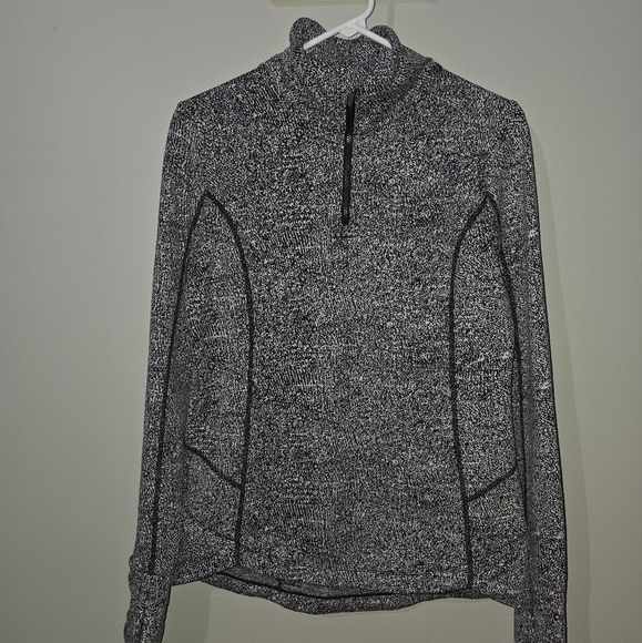 Women's Black & White MONDETTA Athletic Quarter-Zip Pullover ~~ Size Medium - Picture 1 of 5